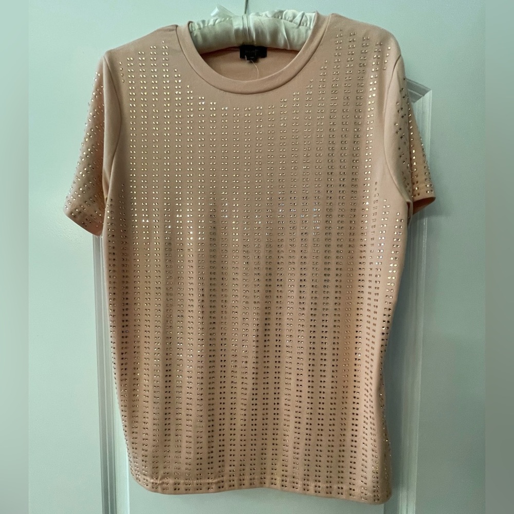 OnTwelfth slim sparkly short-sleeved XL party tee